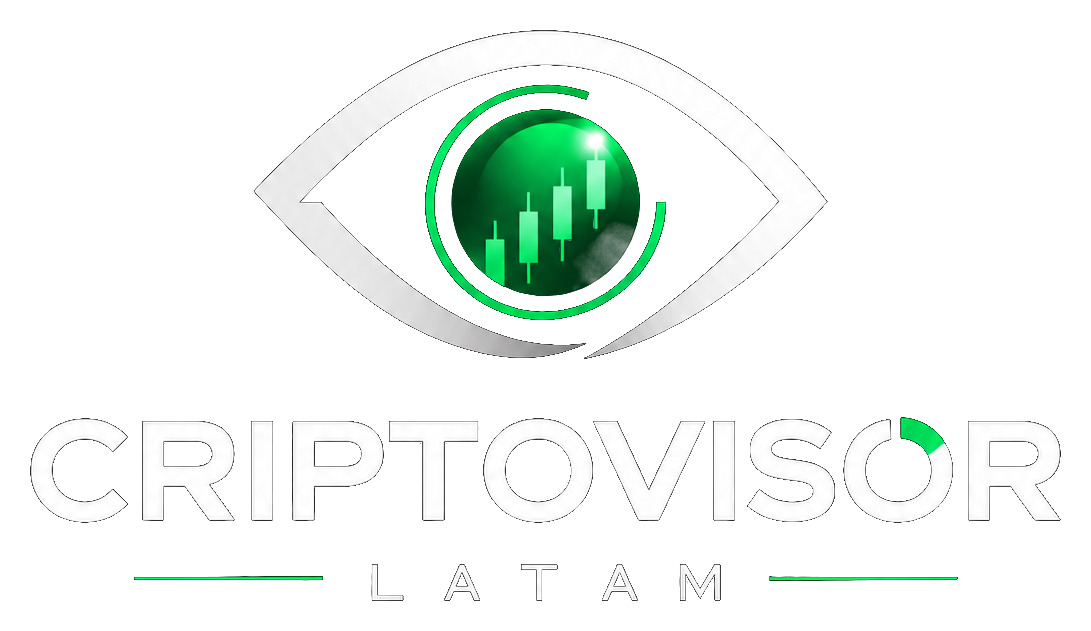 Logotipo de Criptovisor LATAM, visor de mercado cripto